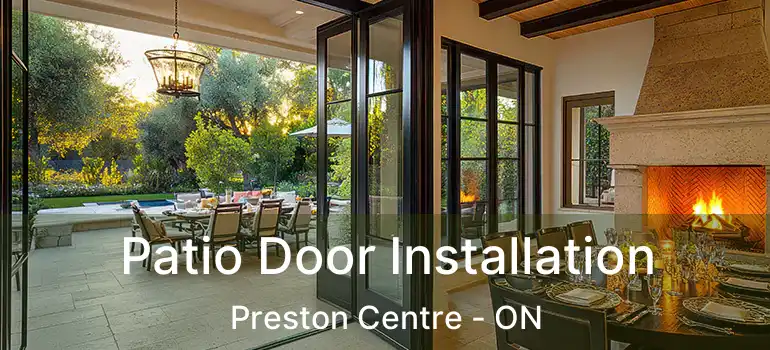  Patio Door Installation Preston Centre - ON