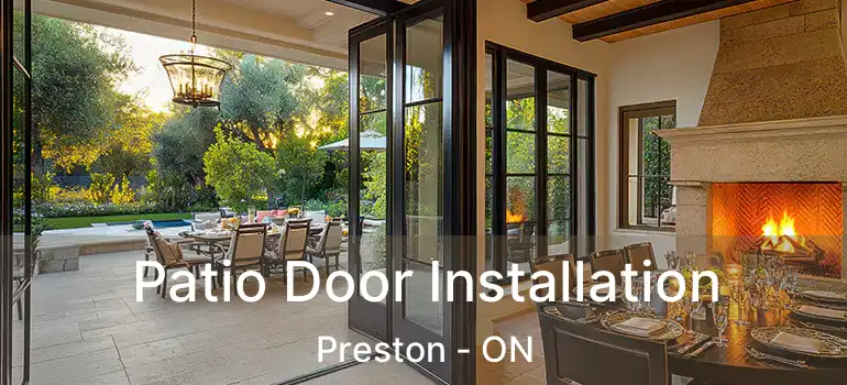  Patio Door Installation Preston - ON