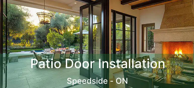  Patio Door Installation Speedside - ON