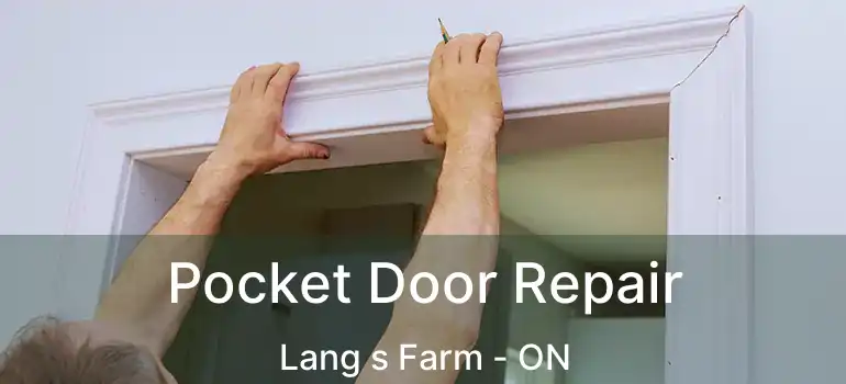  Pocket Door Repair Lang s Farm - ON