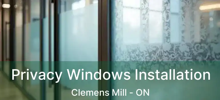 Privacy Windows Installation Clemens Mill - ON