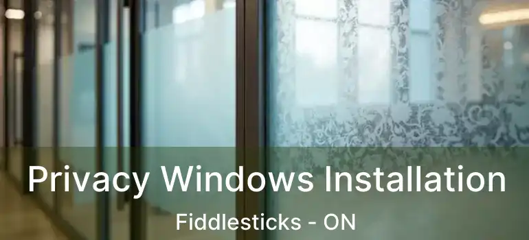  Privacy Windows Installation Fiddlesticks - ON