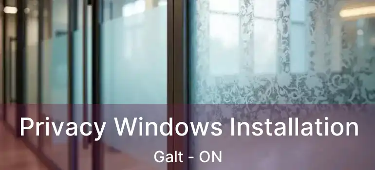  Privacy Windows Installation Galt - ON