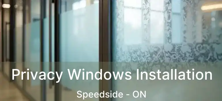  Privacy Windows Installation Speedside - ON