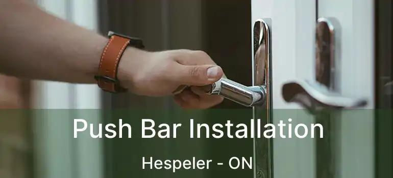  Push Bar Installation Hespeler - ON