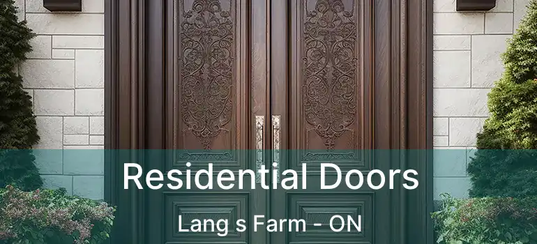  Residential Doors Lang s Farm - ON