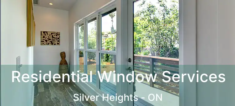  Residential Window Services Silver Heights - ON