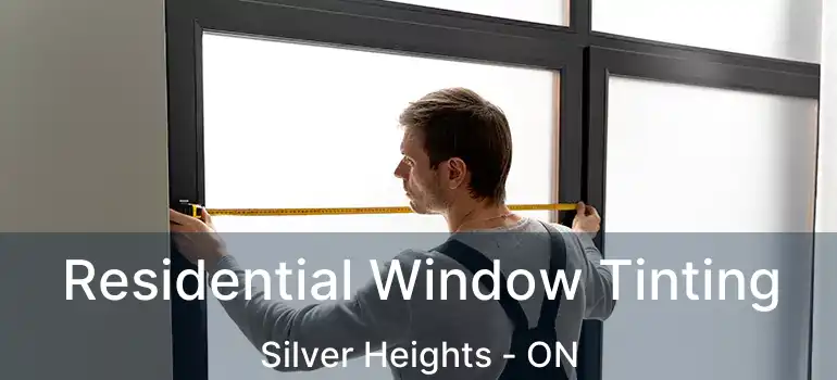  Residential Window Tinting Silver Heights - ON