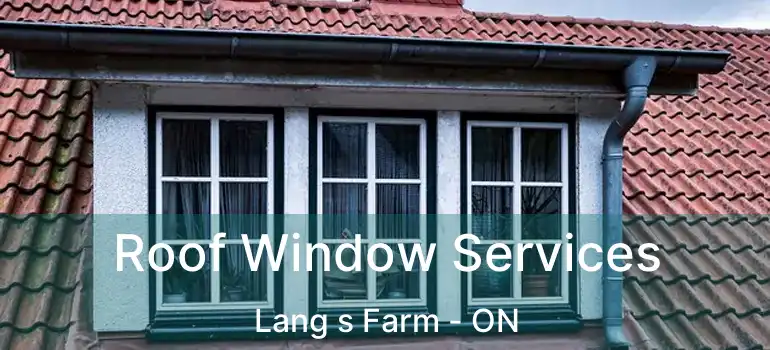  Roof Window Services Lang s Farm - ON