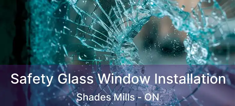  Safety Glass Window Installation Shades Mills - ON