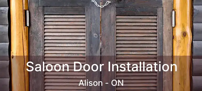  Saloon Door Installation Alison - ON