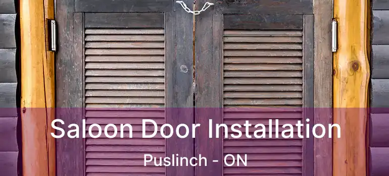  Saloon Door Installation Puslinch - ON