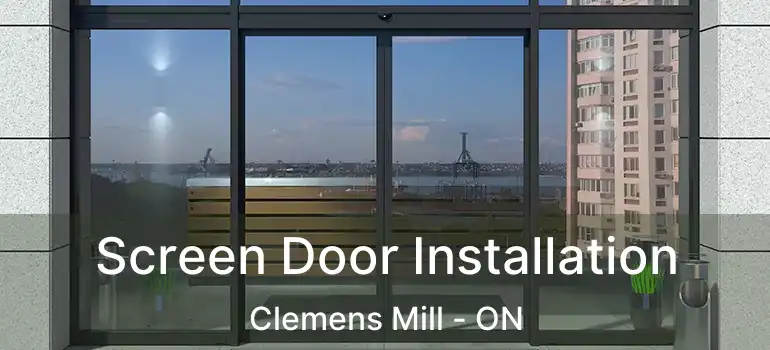  Screen Door Installation Clemens Mill - ON
