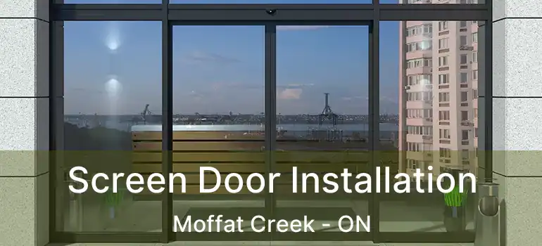  Screen Door Installation Moffat Creek - ON