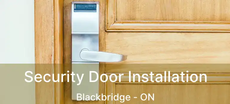  Security Door Installation Blackbridge - ON