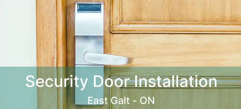  Security Door Installation East Galt - ON