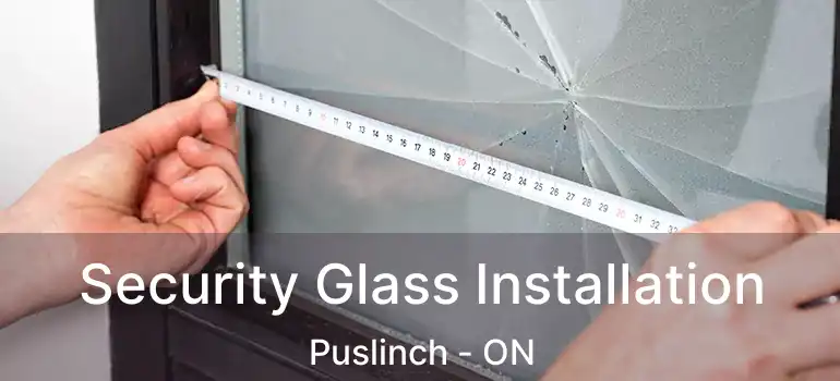  Security Glass Installation Puslinch - ON