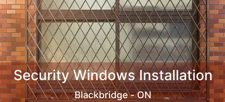  Security Windows Installation Blackbridge - ON