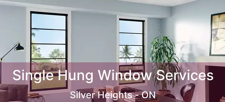  Single Hung Window Services Silver Heights - ON