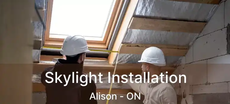  Skylight Installation Alison - ON