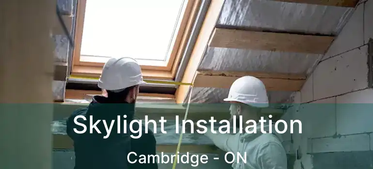  Skylight Installation Cambridge - ON