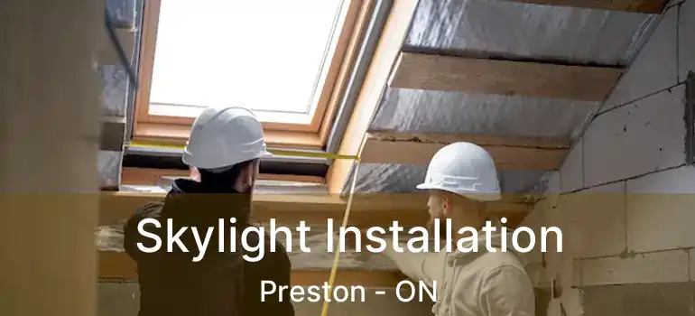  Skylight Installation Preston - ON