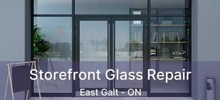  Storefront Glass Repair East Galt - ON