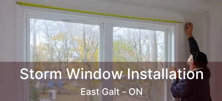  Storm Window Installation East Galt - ON