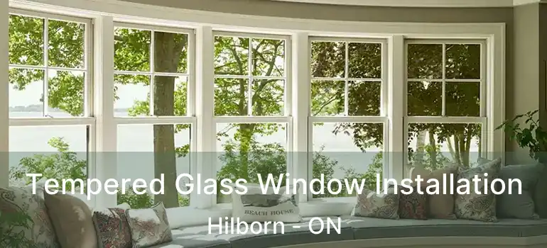  Tempered Glass Window Installation Hilborn - ON