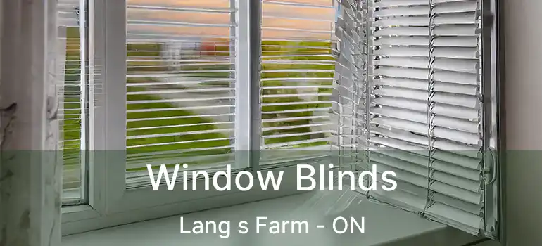  Window Blinds Lang s Farm - ON