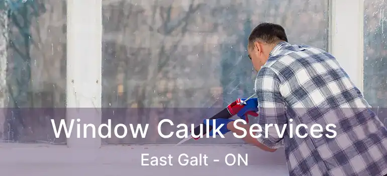  Window Caulk Services East Galt - ON