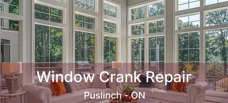  Window Crank Repair Puslinch - ON