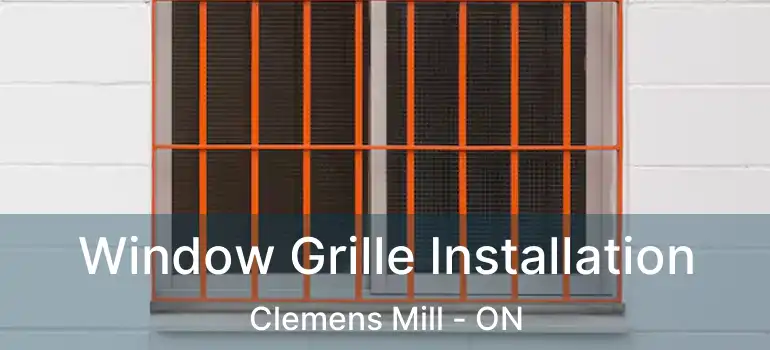  Window Grille Installation Clemens Mill - ON