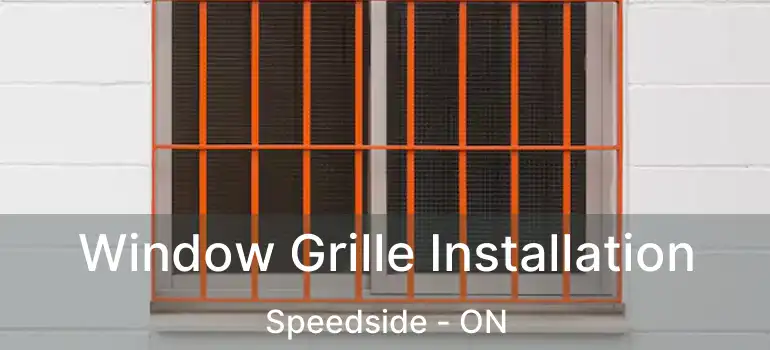  Window Grille Installation Speedside - ON