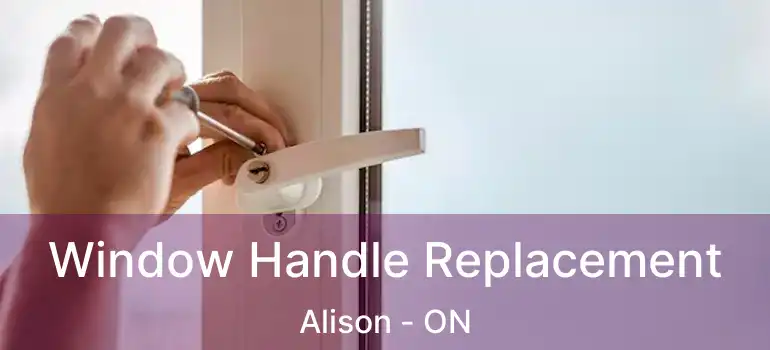  Window Handle Replacement Alison - ON