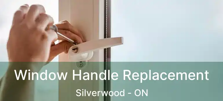 Window Handle Replacement Silverwood - ON