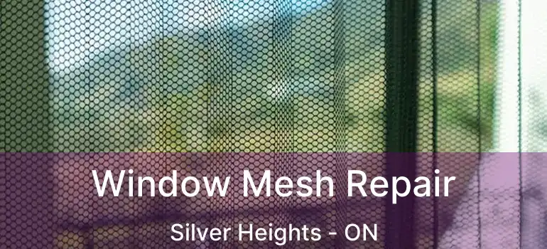  Window Mesh Repair Silver Heights - ON
