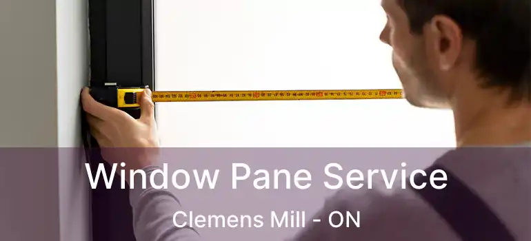  Window Pane Service Clemens Mill - ON