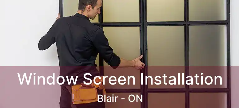  Window Screen Installation Blair - ON