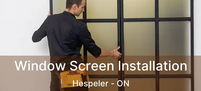  Window Screen Installation Hespeler - ON