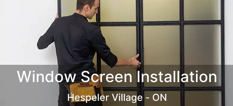  Window Screen Installation Hespeler Village - ON
