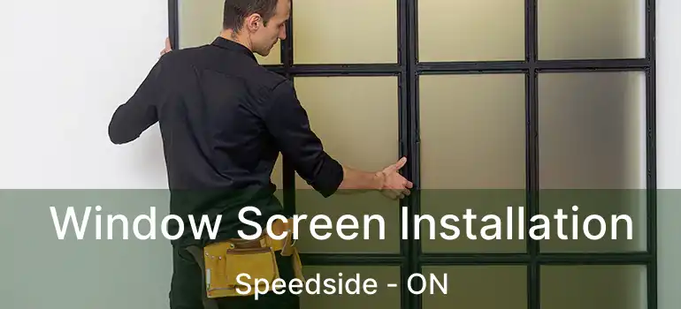  Window Screen Installation Speedside - ON