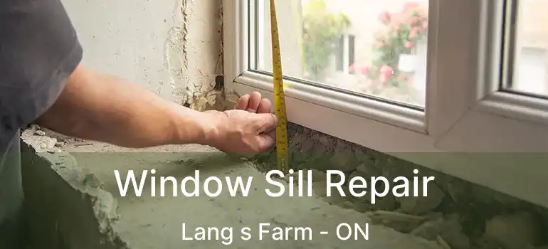  Window Sill Repair Lang s Farm - ON