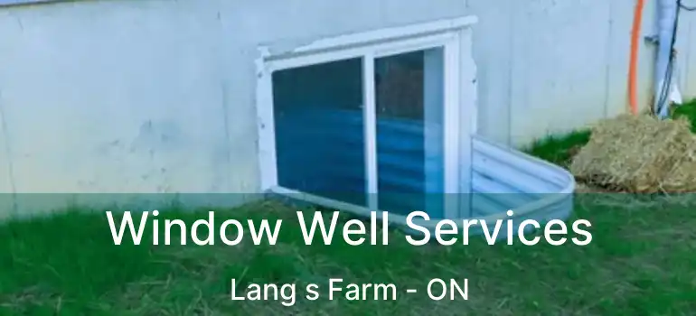  Window Well Services Lang s Farm - ON