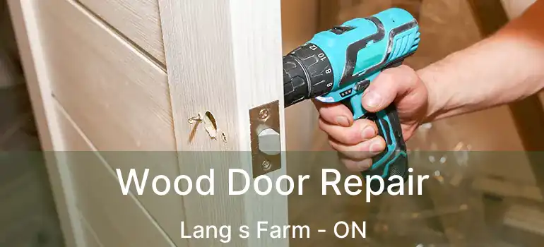  Wood Door Repair Lang s Farm - ON